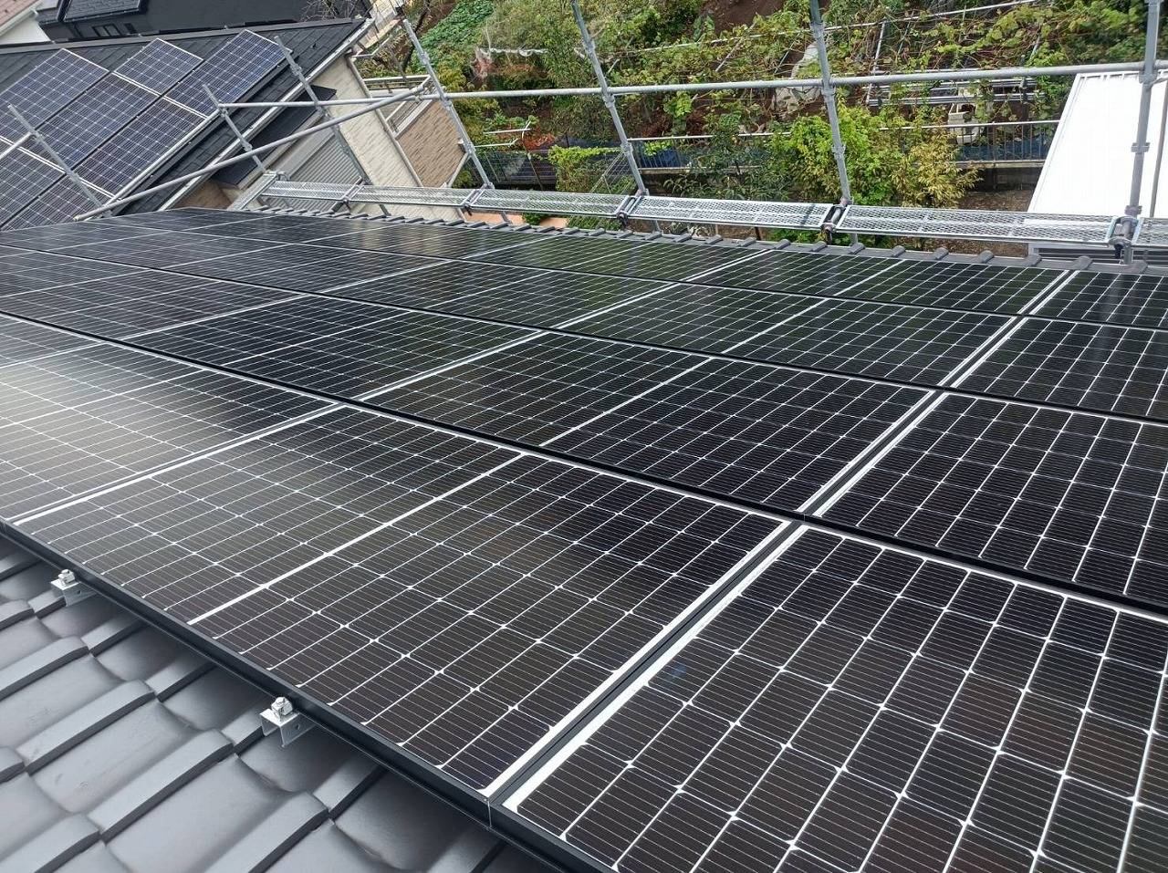 八王子市Y様邸 長州産業製太陽光パネル