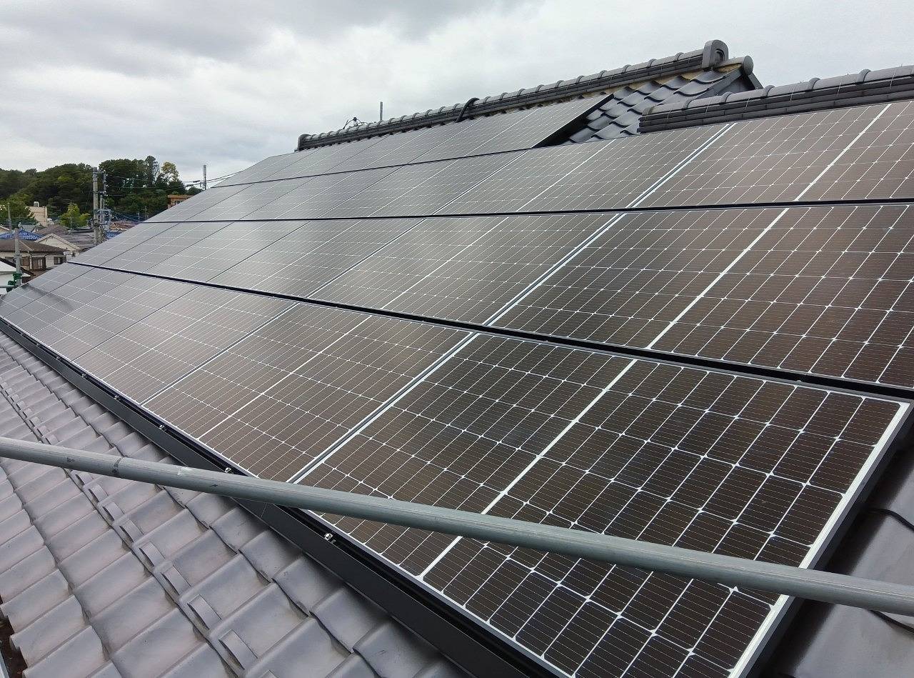 八王子市Y様邸 長州産業製太陽光パネル