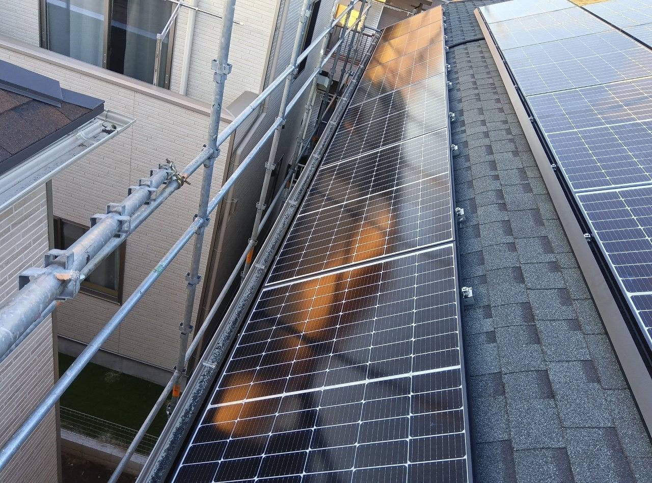 八王子市S様邸 長州産業製太陽光パネル