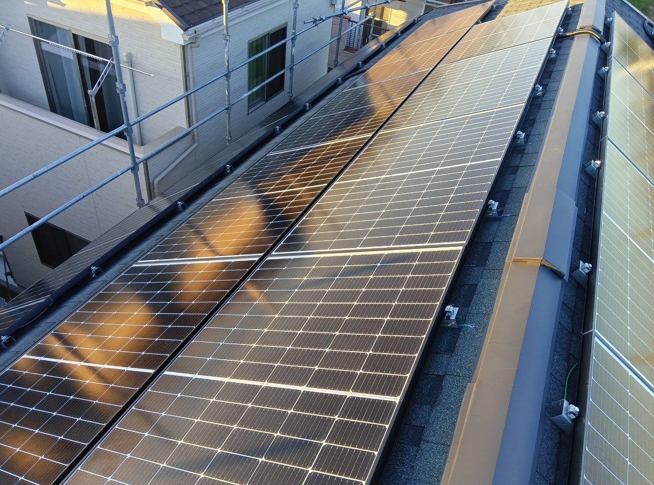 八王子市S様邸 長州産業製太陽光パネル