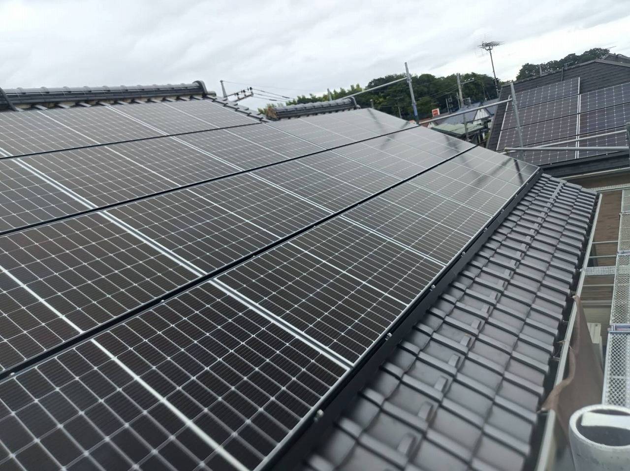 八王子市Y様邸 長州産業製太陽光パネル